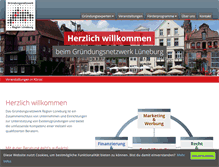Tablet Screenshot of gruendungsnetzwerk.de